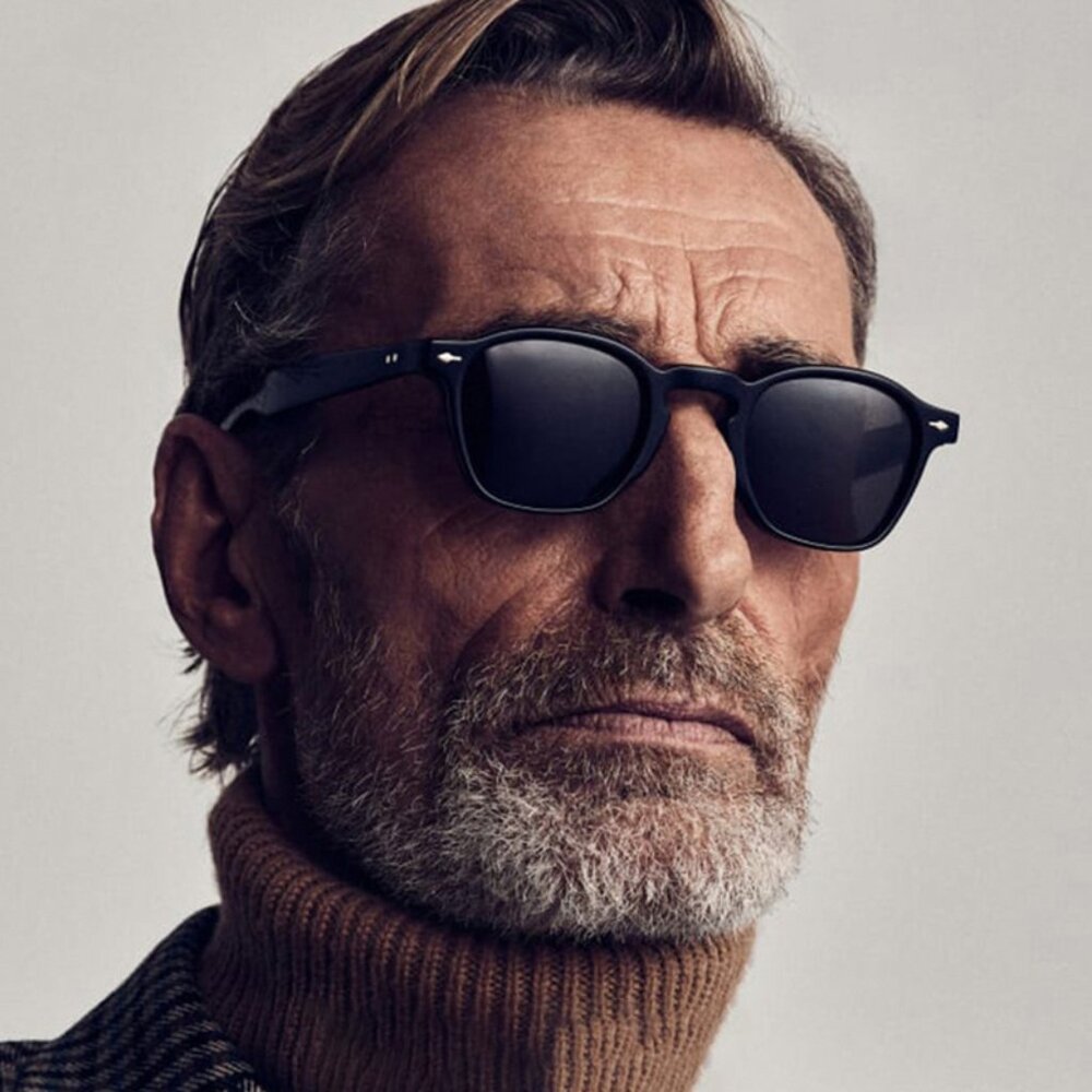 Retro Small Round Frame Sunglasses Black Sunglasses